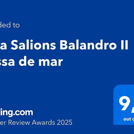 Cala Salions Balandro II Tossa De Mar Lejlighed Canet De Mar Eksteriør billede